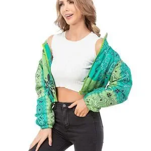 Jackets Coats Womens Quilted Lightweight Jackets Cropped